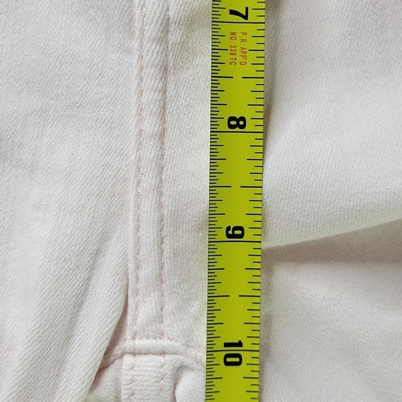 DL1961 Mara Straight Leg Jeans Size 30 29X27 Pale Pink Instasculpt Ankle Raw Hem - Picture 12 of 14